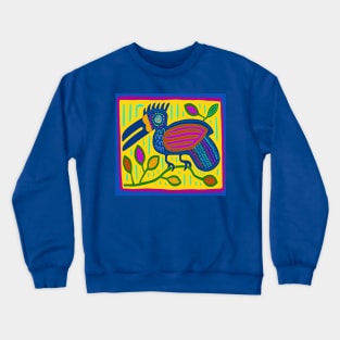 Caribbean Mola Parrot Crewneck Sweatshirt